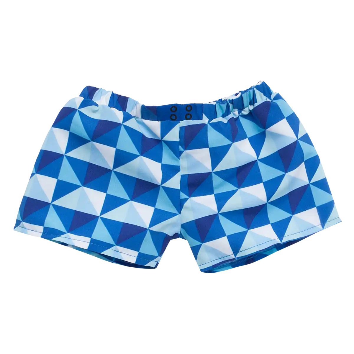 Blå ternede badeshorts