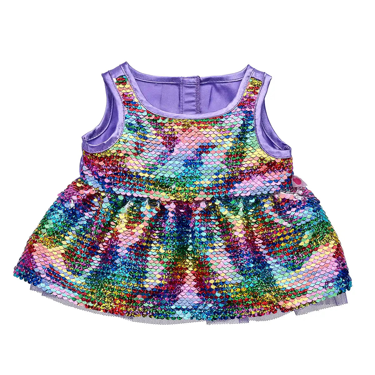 Rainbow flip palliet kjole