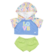 LOVE Hoodie m. shorts