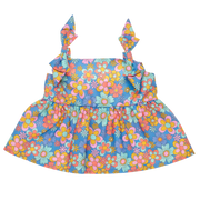 Retro flower kjole
