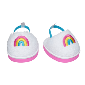 Rainbow slippers