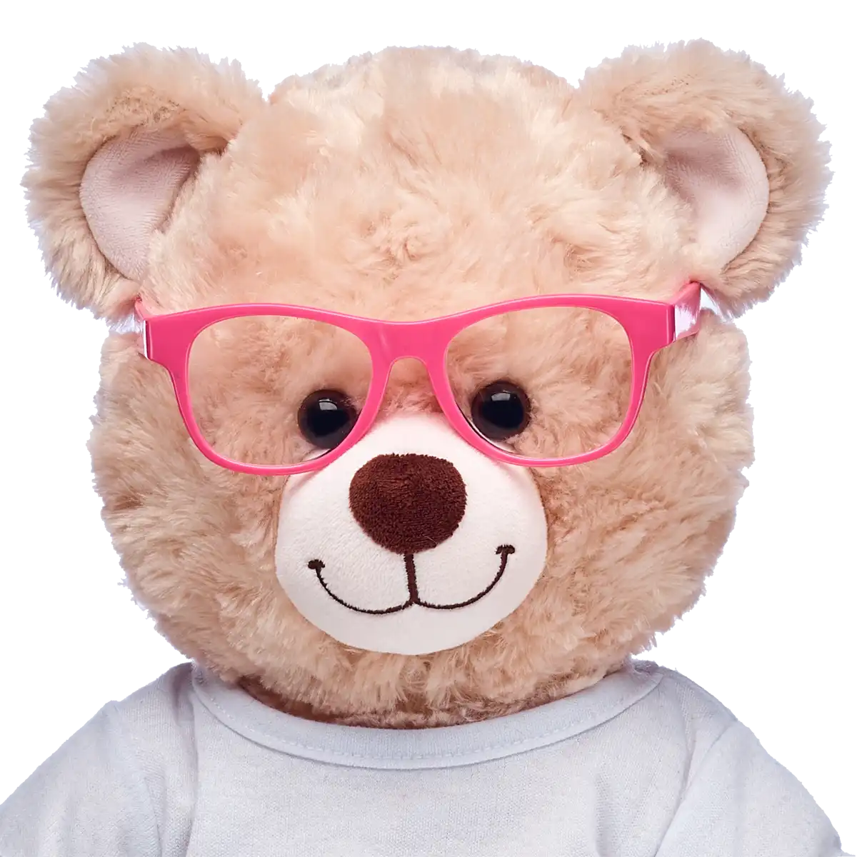 Briller med lyserødt stel