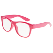 Briller med lyserødt stel