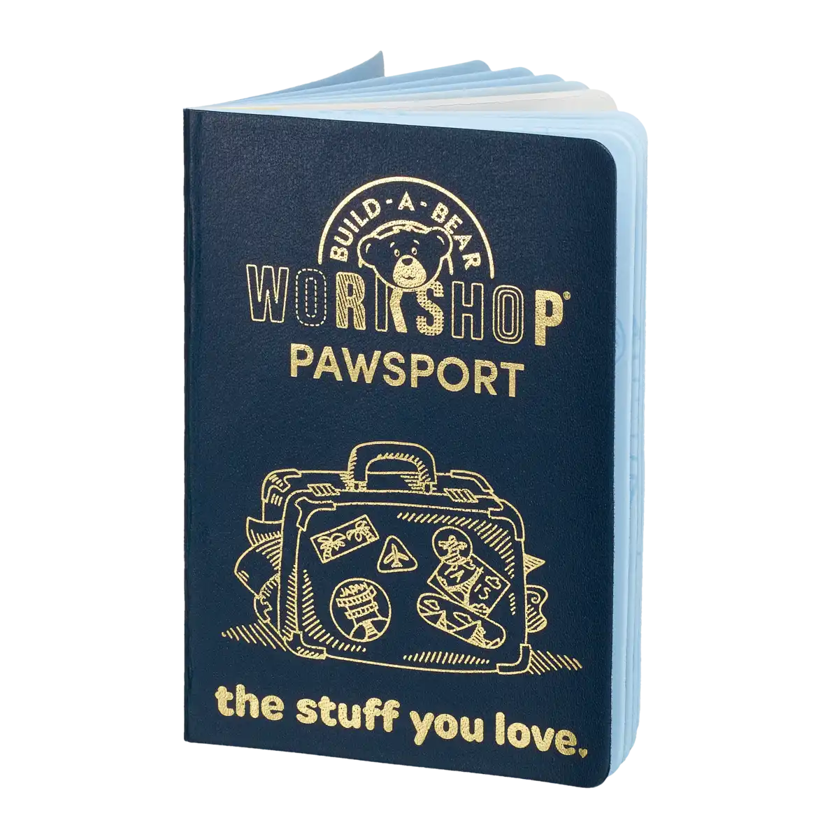 Build-A-Bear bamsepas blå