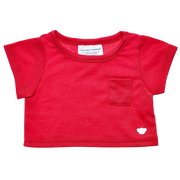 Rød T-Shirt med Lomme