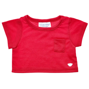 Rød T-Shirt med Lomme