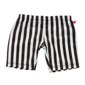 Sort/hvid stribet leggins