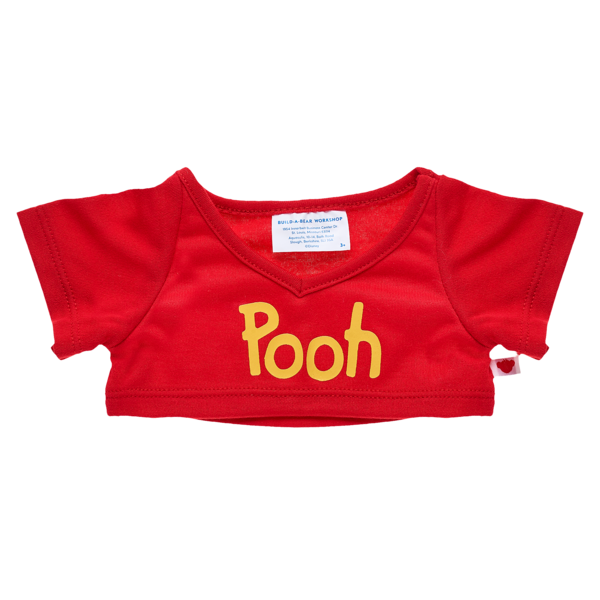 Rød Pooh T-shirt