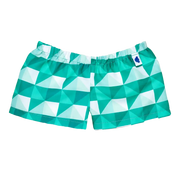 Grønne ternet badeshorts