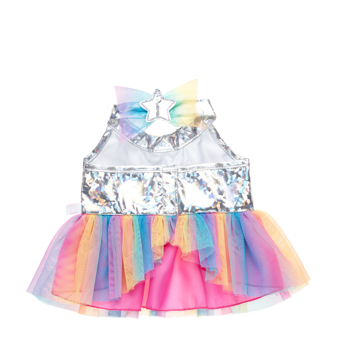 Regnbue Halterneck Kjole