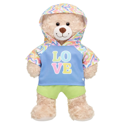 LOVE Hoodie m. shorts