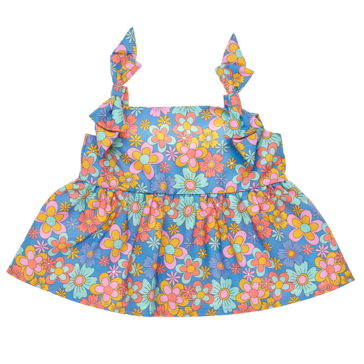 Retro flower kjole