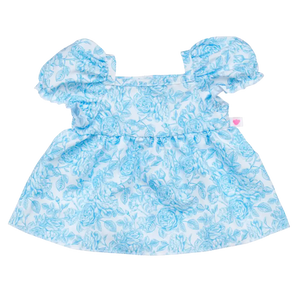 Blue Floral kjole