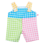 Color Block Gingham smækbukser
