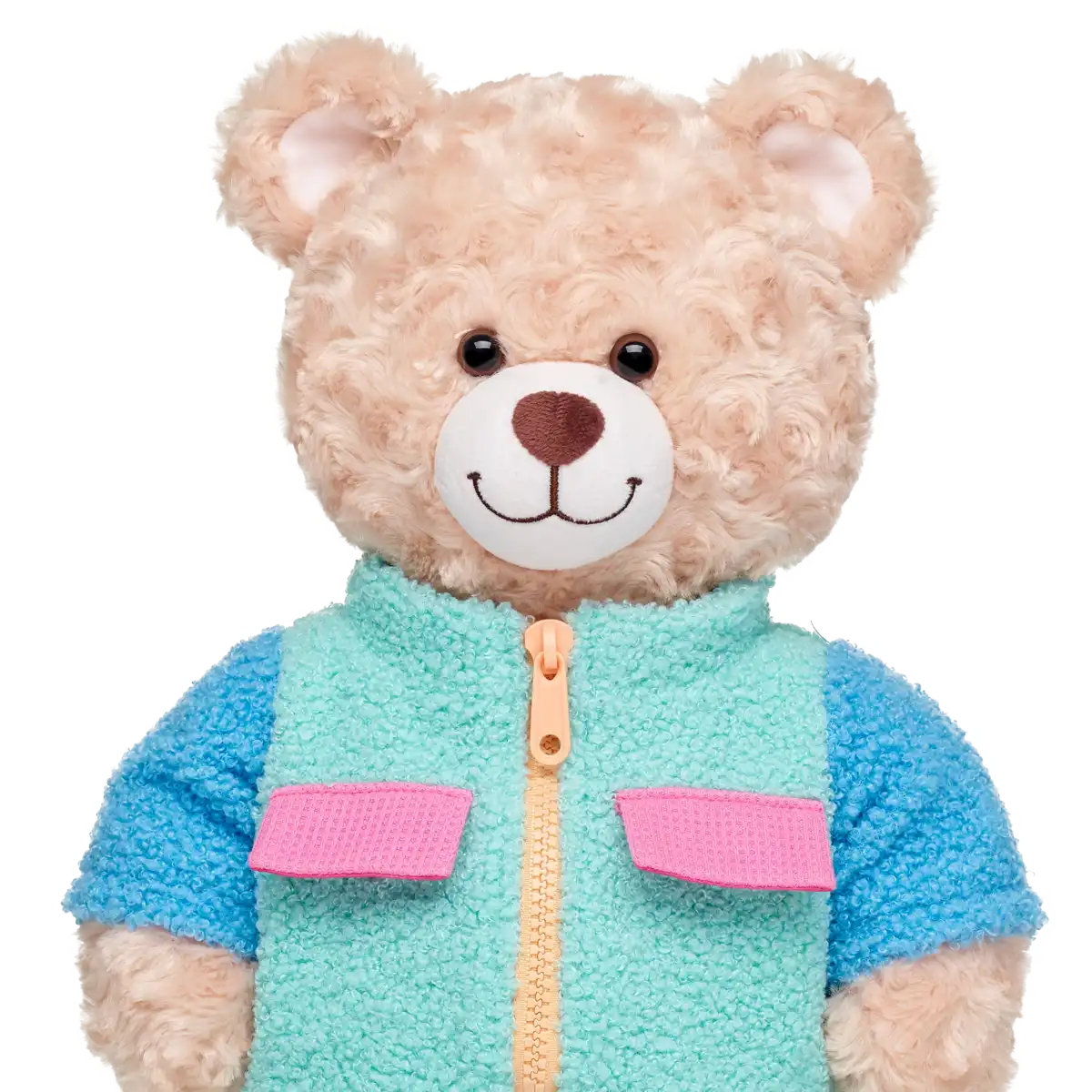 Colorful Sherpa Jakke