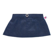 Denim glimmer nederdel