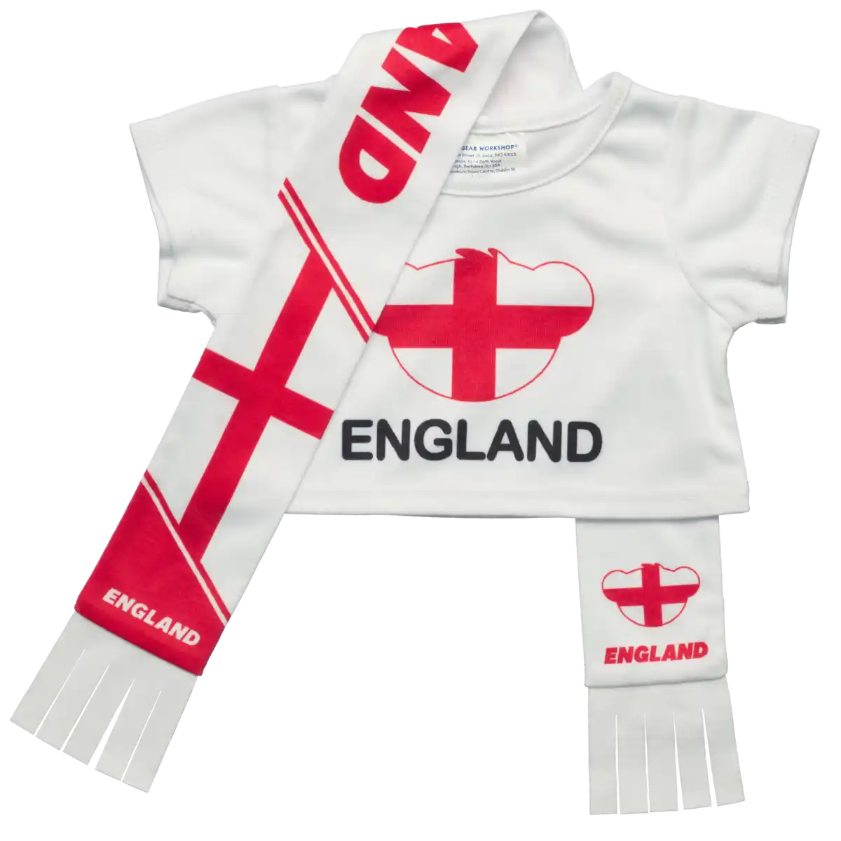 England t-shirt og tørklæde sæt