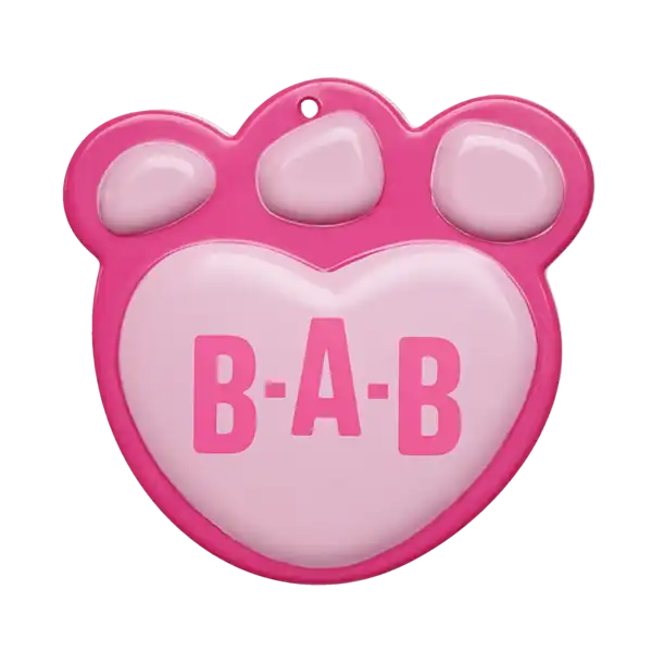 Fuchsia Paw børste