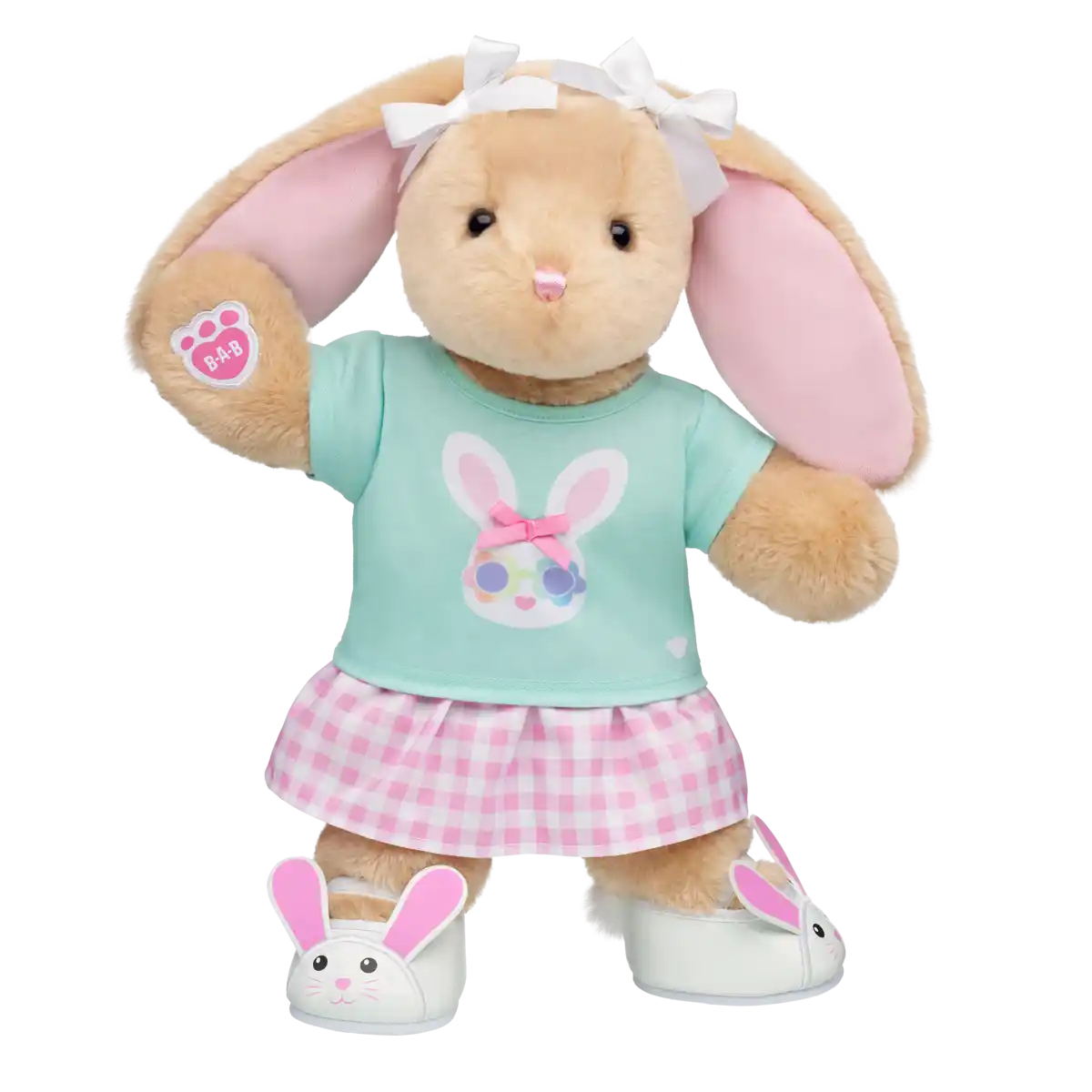 Gingham Bunny skirt sæt