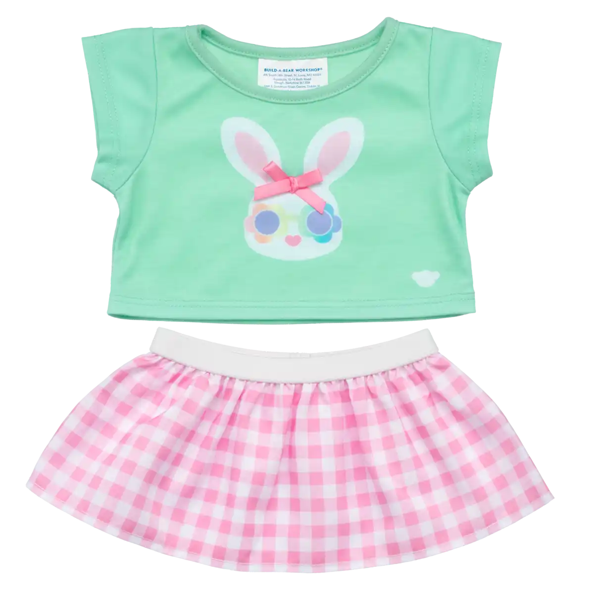 Gingham Bunny skirt sæt