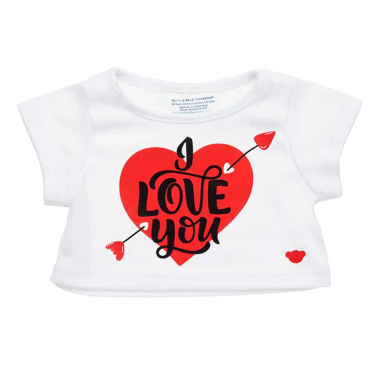 I love you hvid t-shirt