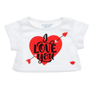 I love you hvid t-shirt