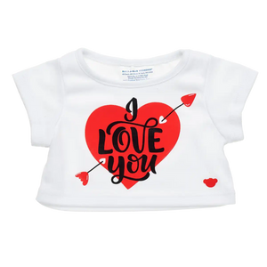 I love you hvid t-shirt