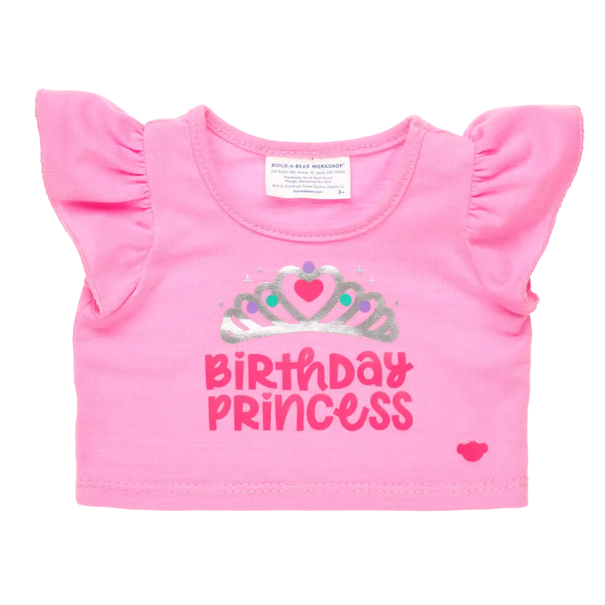 Lyserød prinsesse fødselsdags t-shirt
