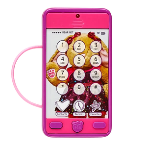 Lyserød smartphone