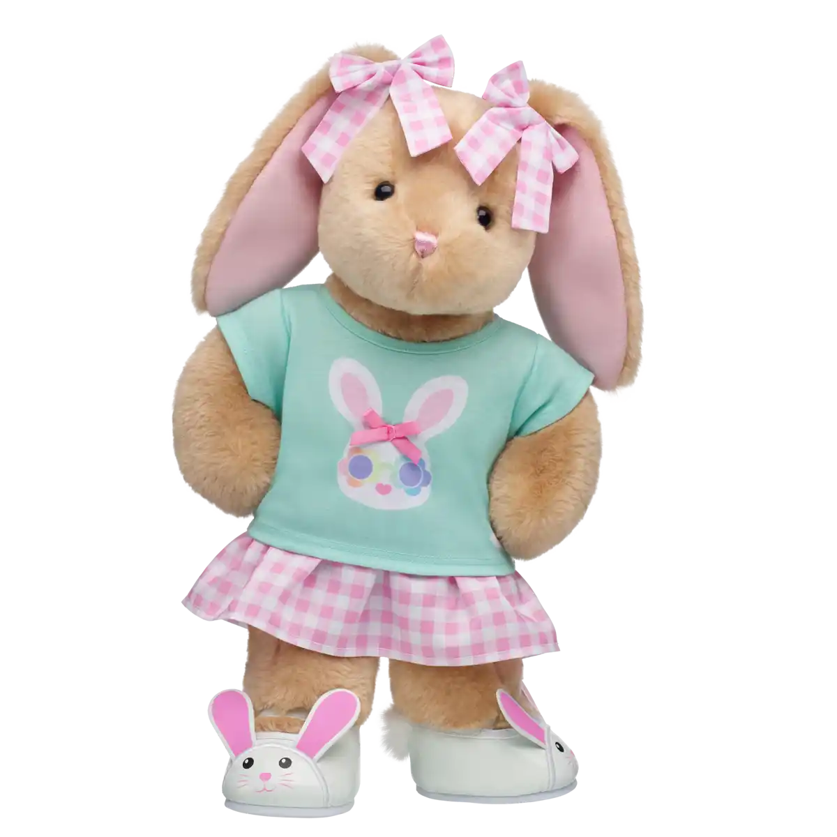 Pink gingham sløjfer