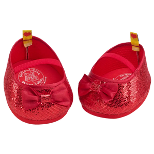 Røde glimmer ballerinaer