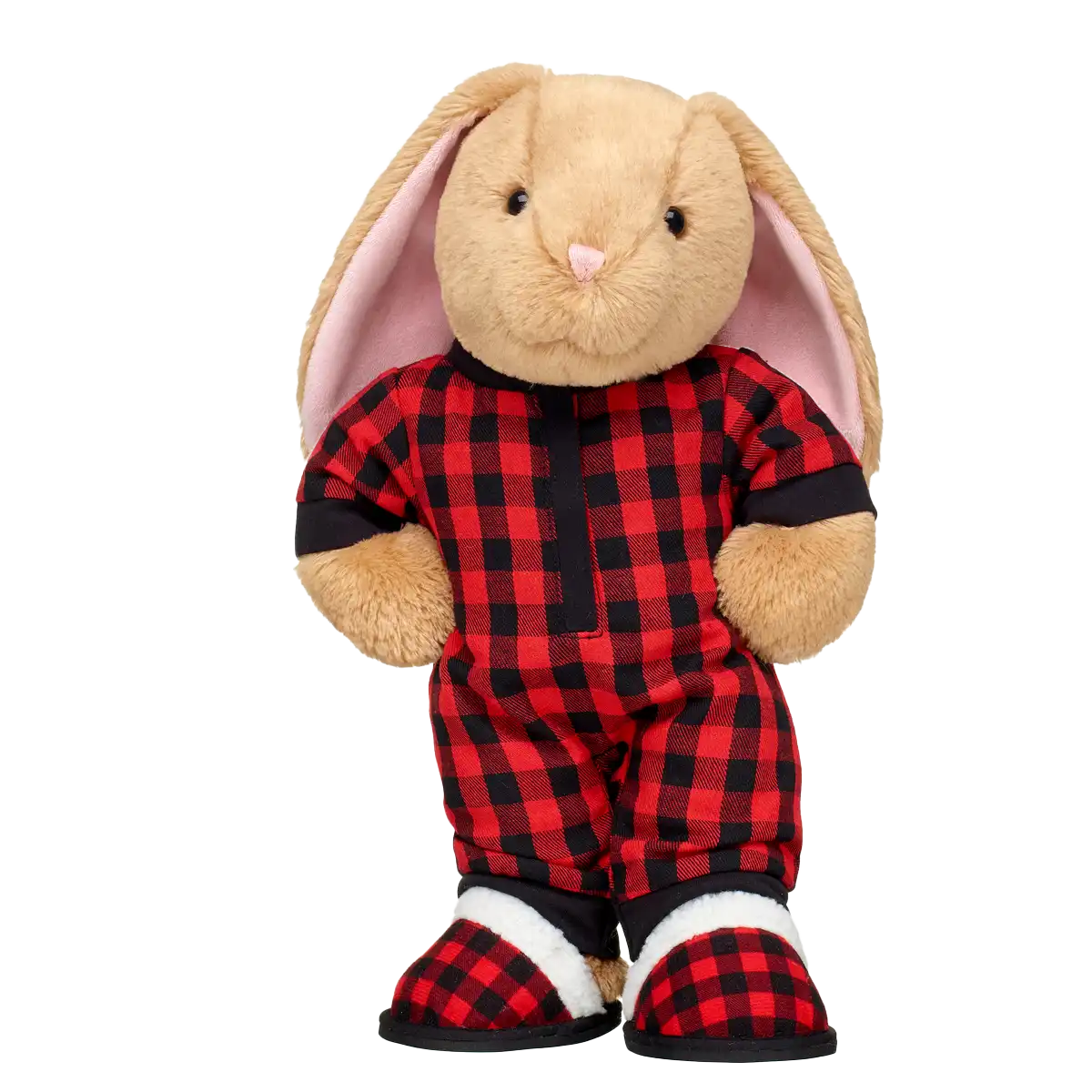 Rød ternet slippers