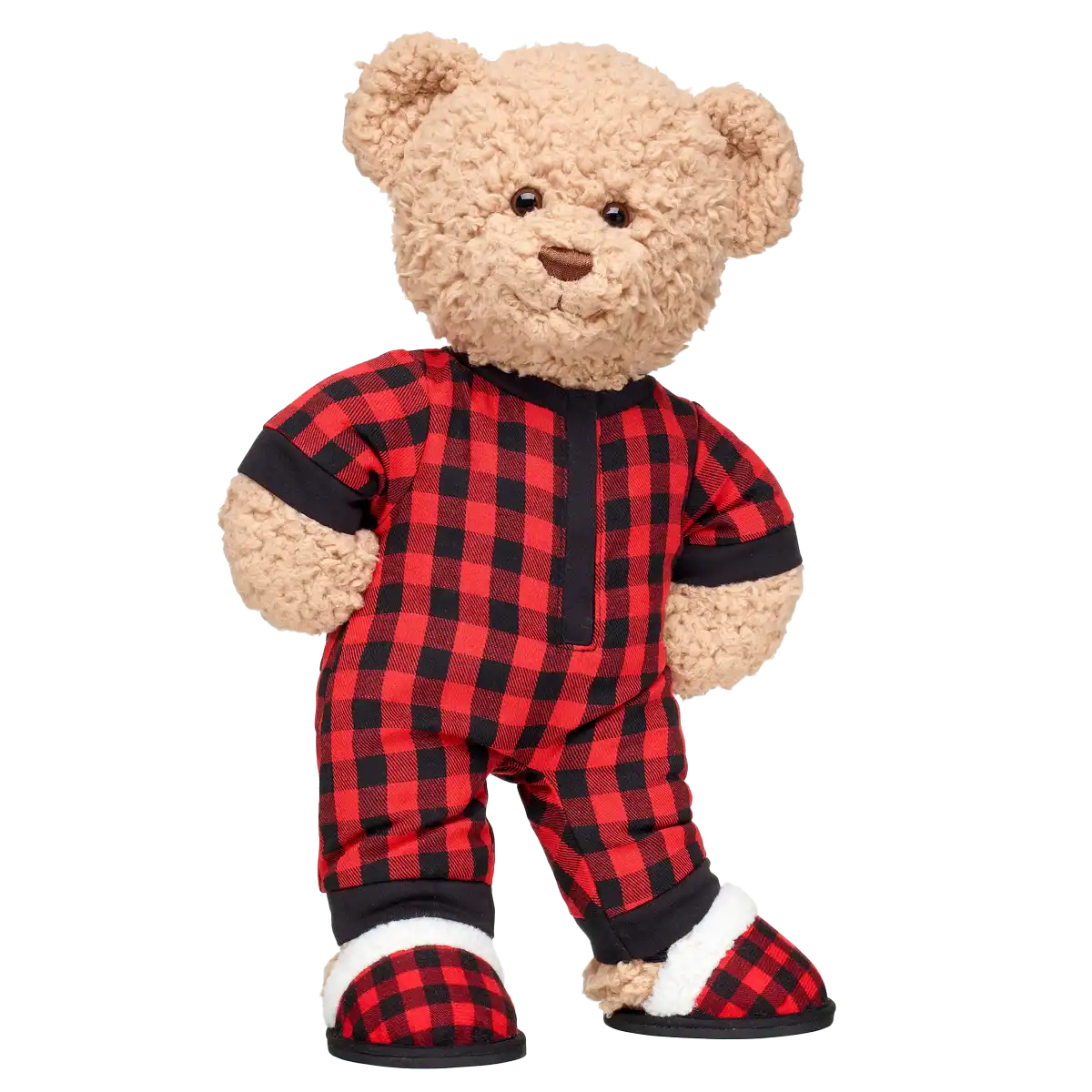 Rød ternet slippers