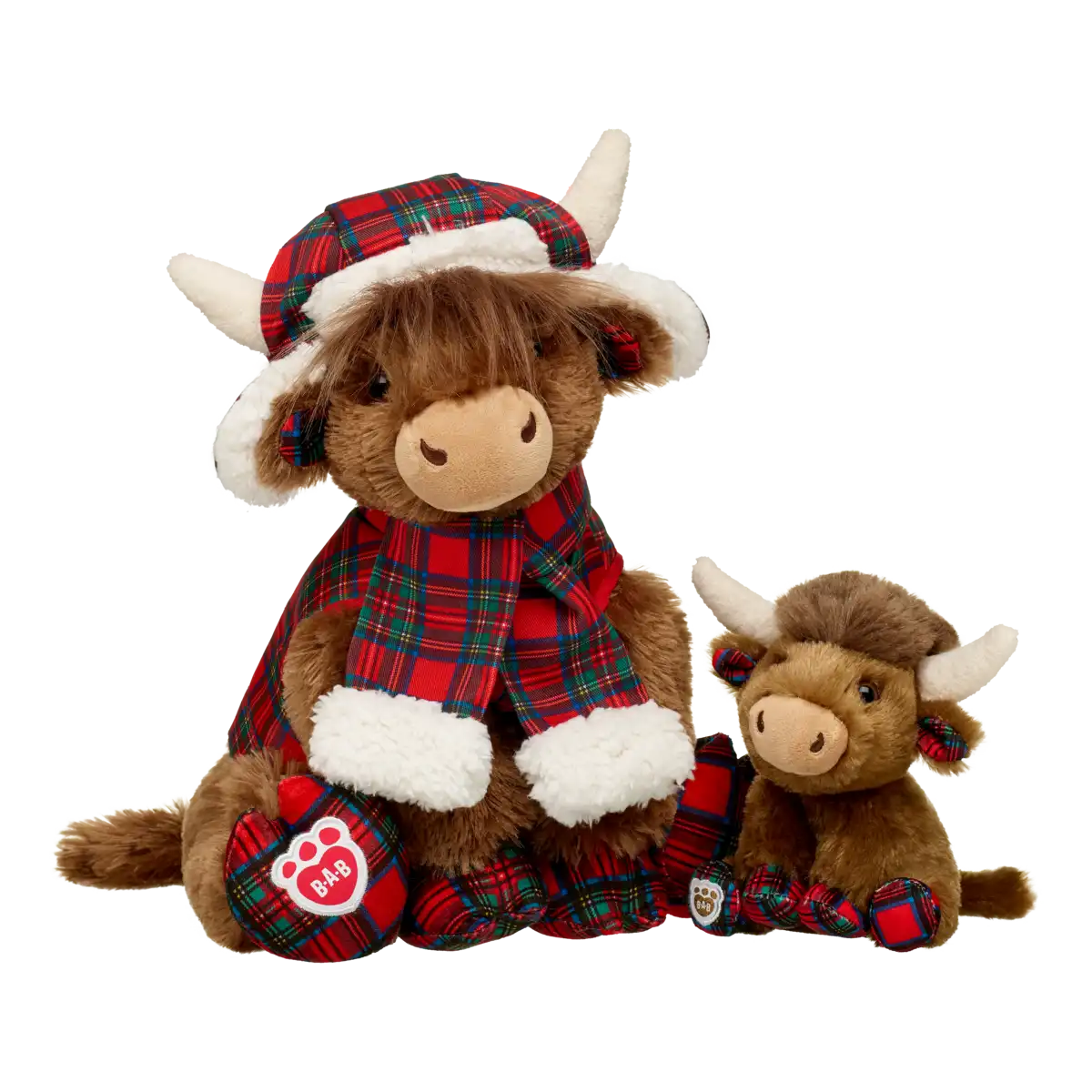 Tartan hat og halstørklæde