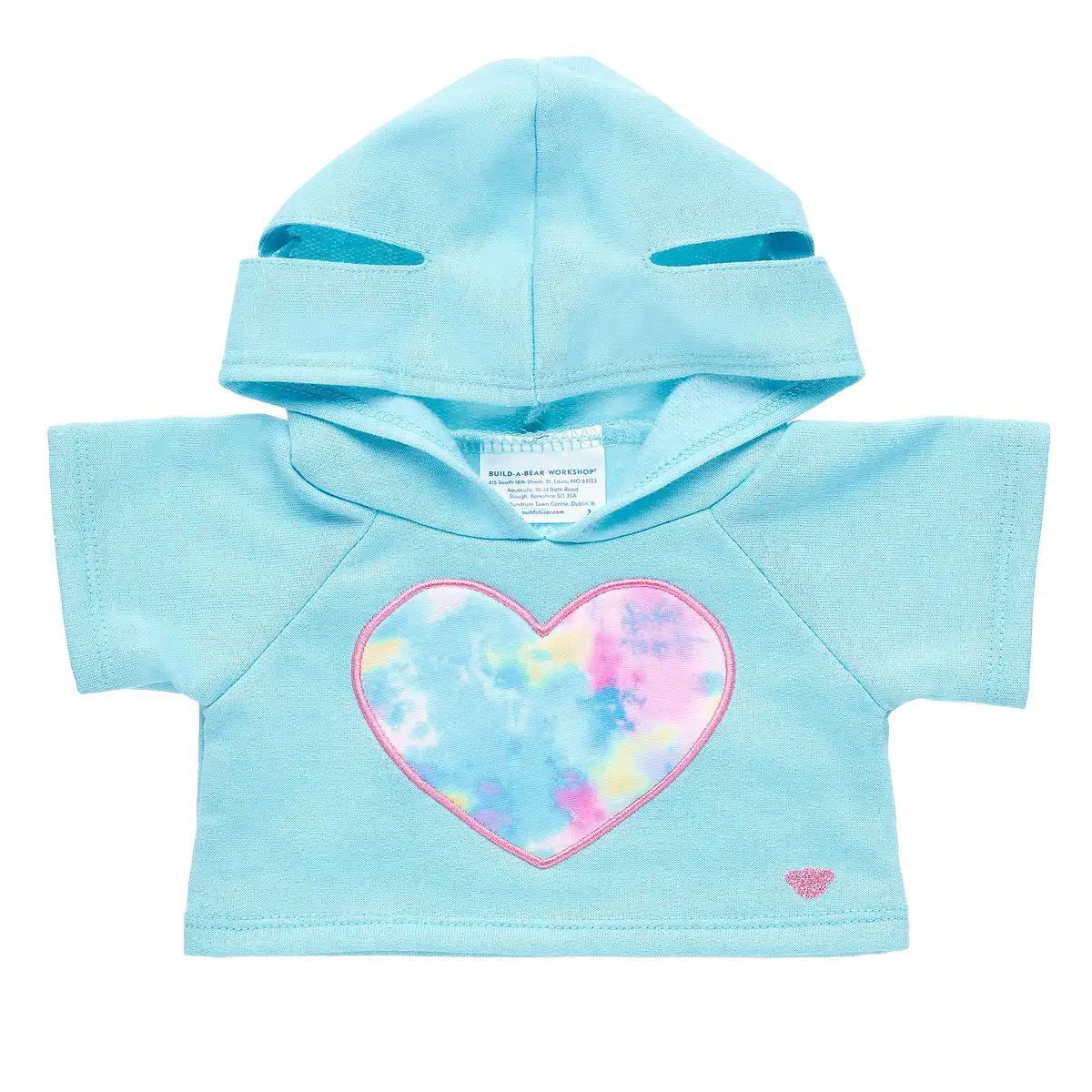 Tie Dye Heart Hættetrøje