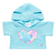 Tie Dye Heart Hættetrøje